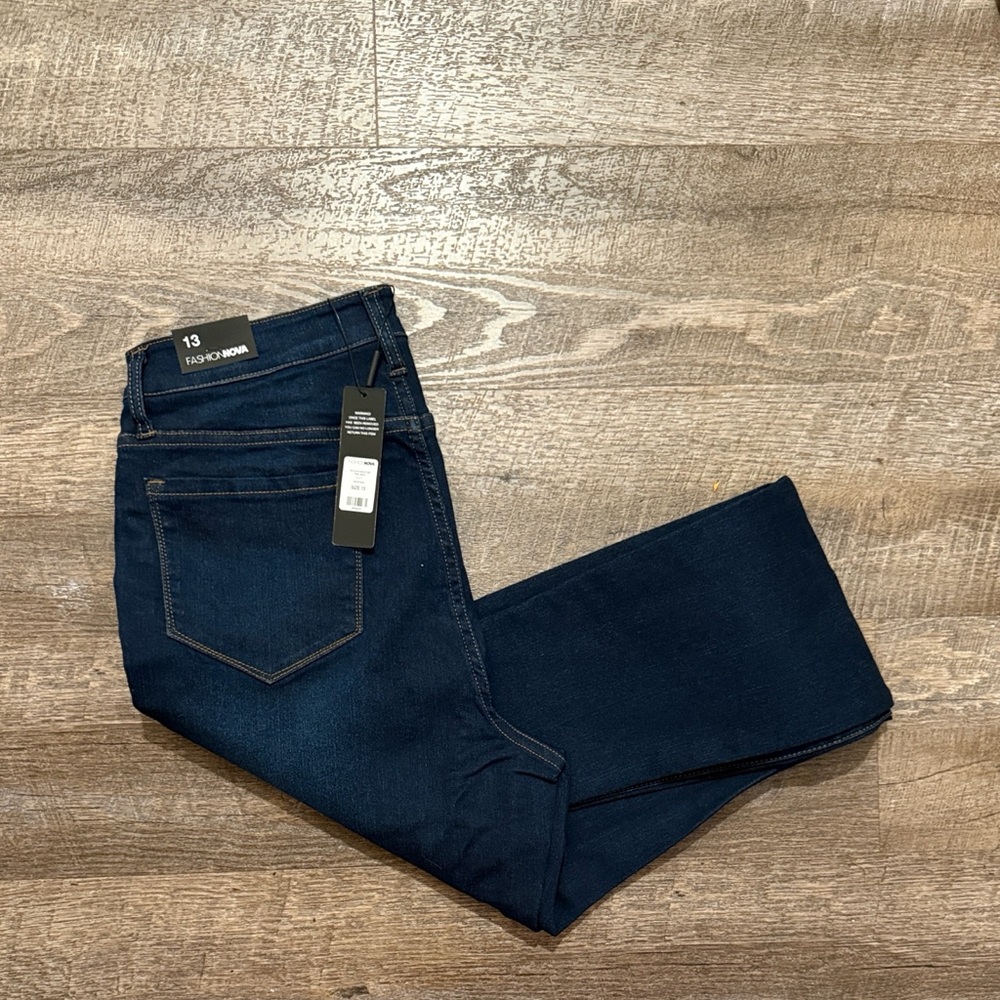 Fashion Nova NWT Tall Supernatural High Rise in Dark Indigo Wash